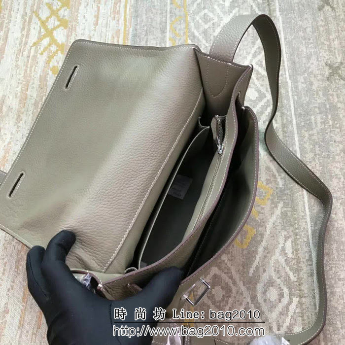 HERMES愛馬仕 男士經典款 史蒂夫 牛皮單肩斜挎包 小號 JD1187